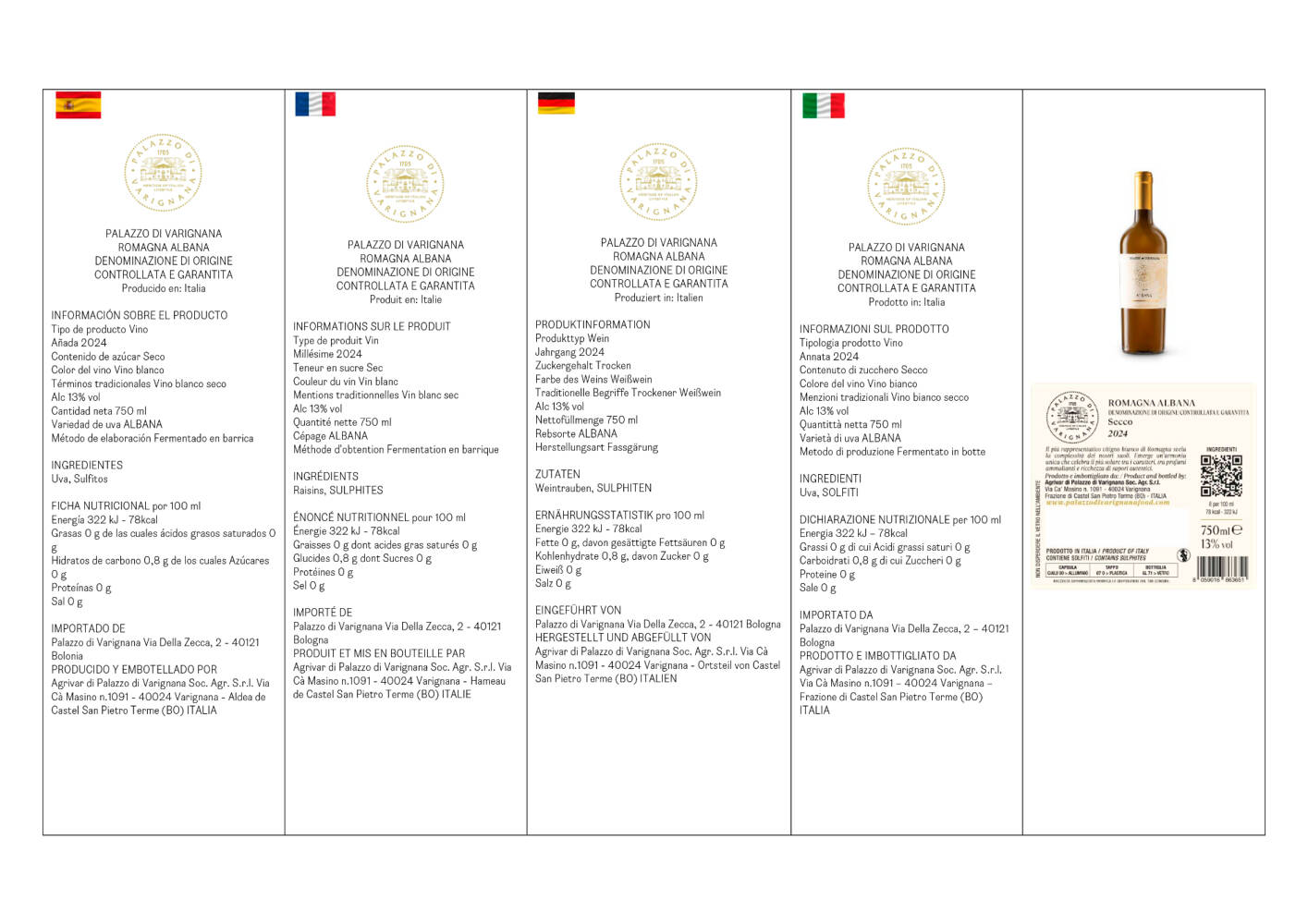 Albana Romagna DOCG - Palazzo Di Varignana
