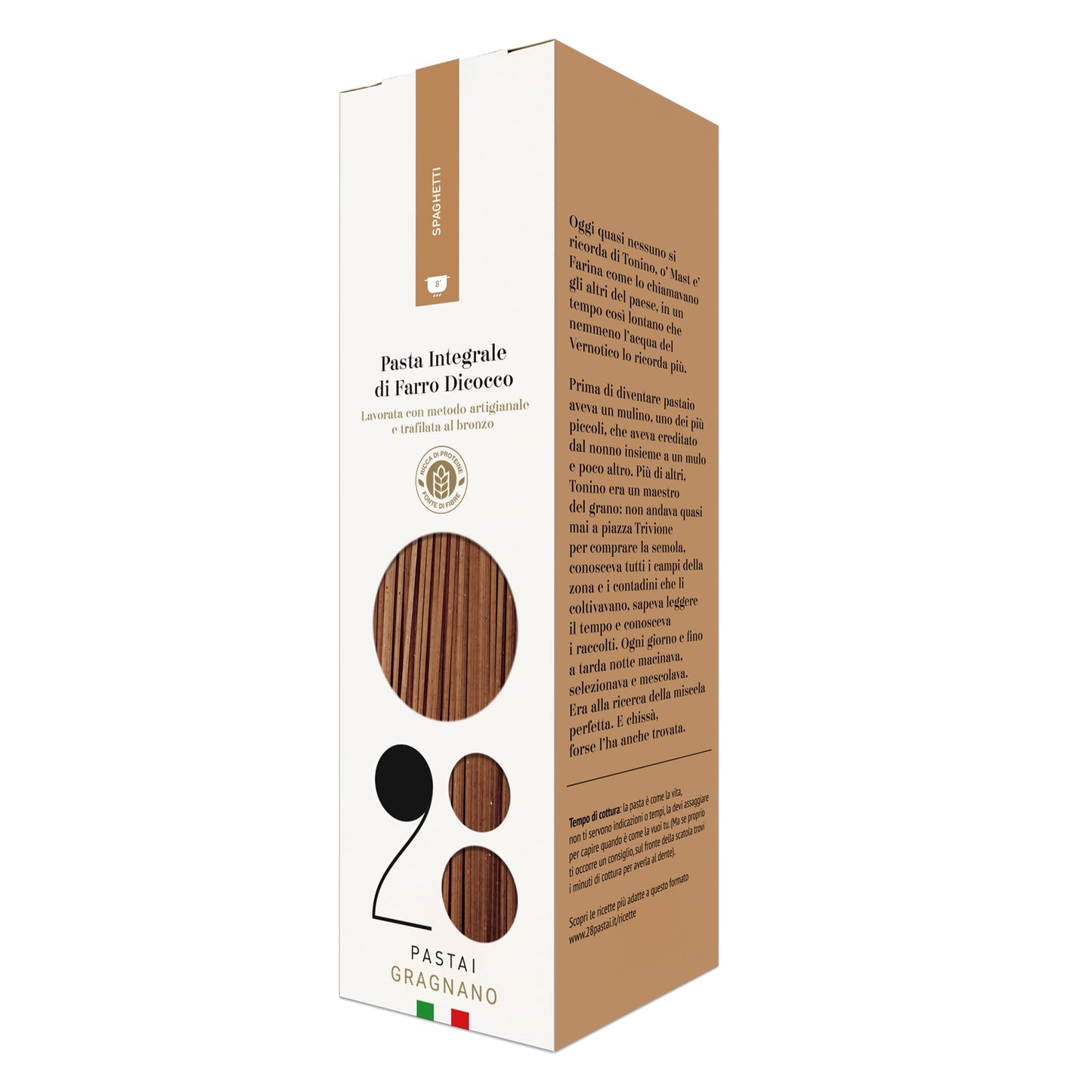 Spaghetti di Gragnano al farro Dicocco - 6 x 500gr