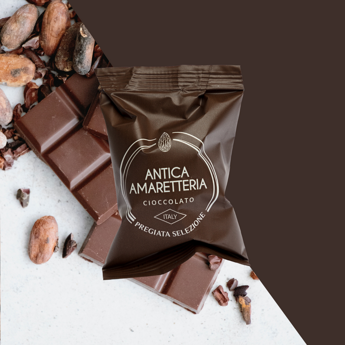 Amaretti Morbidi in tubo al Cioccolato - GIFT BOX - 150gr