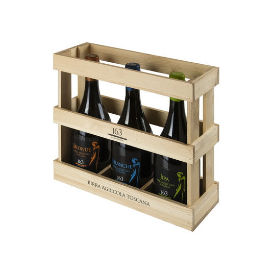 Birra Agricola Toscana J63 - 3 x 750ml - Wooden Box - GIFT BOX