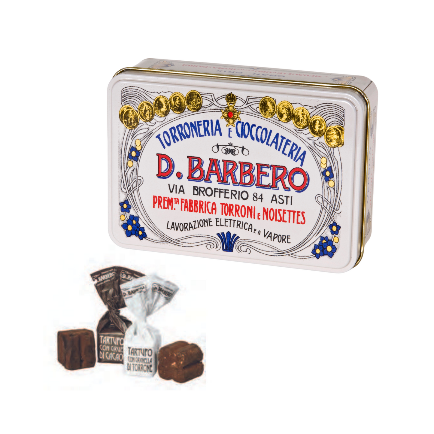 Torroncini scatola di metallo PANNA - GIFT BOX - 130gr