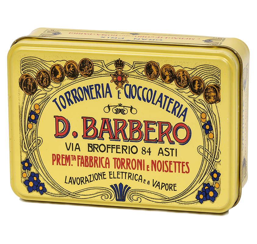 Torroncini scatola di metallo GIALLO - GIFT BOX - 150gr