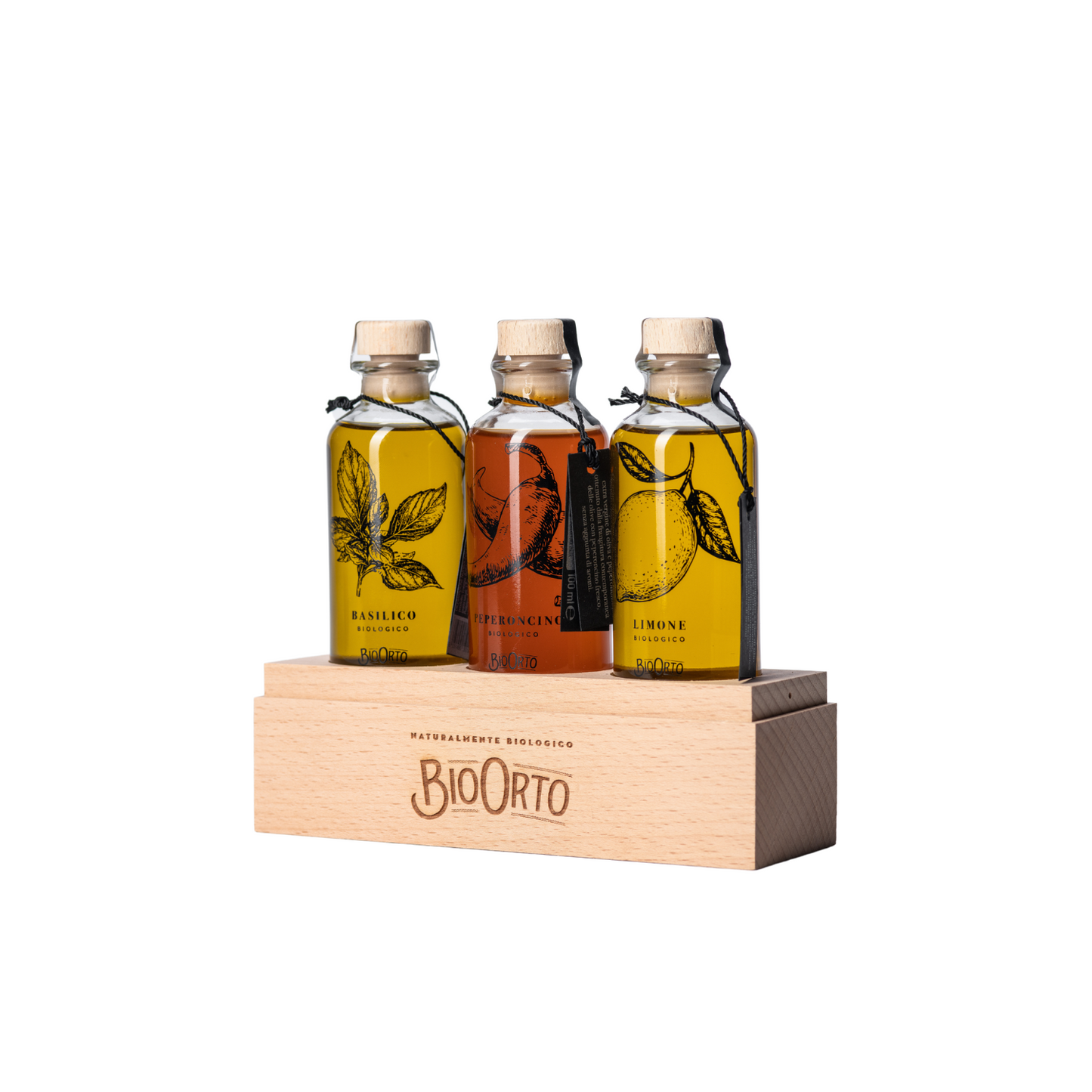 Bio Orto Tris di oli d'oliva aromatici - GIFT BOX